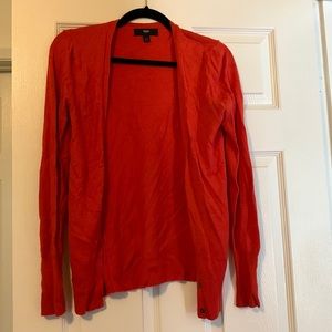 Long orange cardigan XS